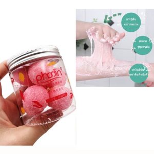 اسکراب توپی پفی بدن حاوی عصاره شکوفه گیلاس