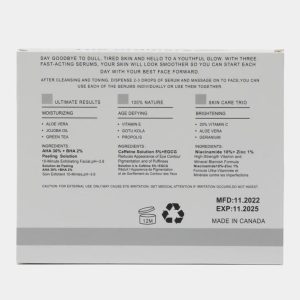 پک سرم صورت 3 عددی اوردینری آبرسان، ضد پیری و روشن کننده