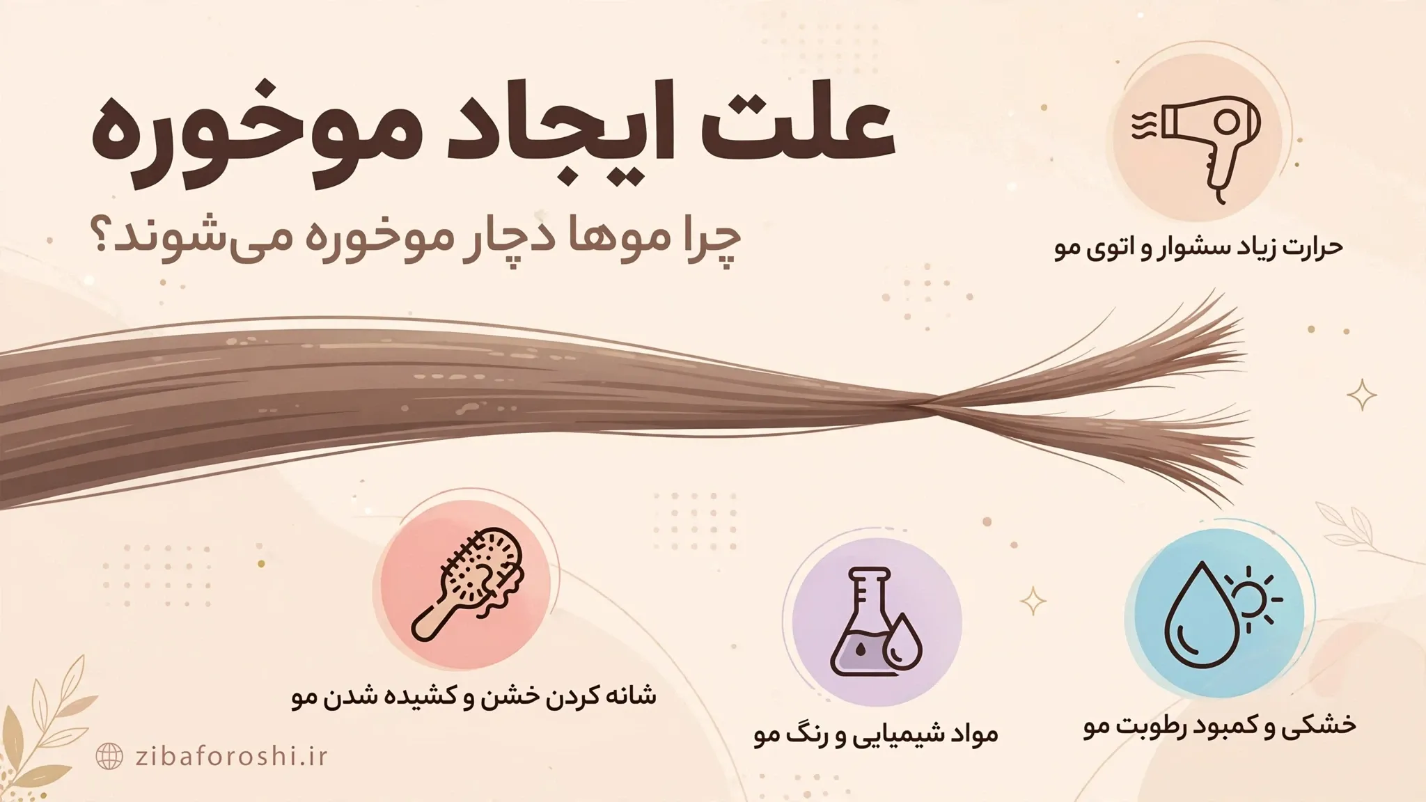 علت ایجاد موخوره چیست و چگونه از آسیبدیدگی مو جلوگیری کنیم؟